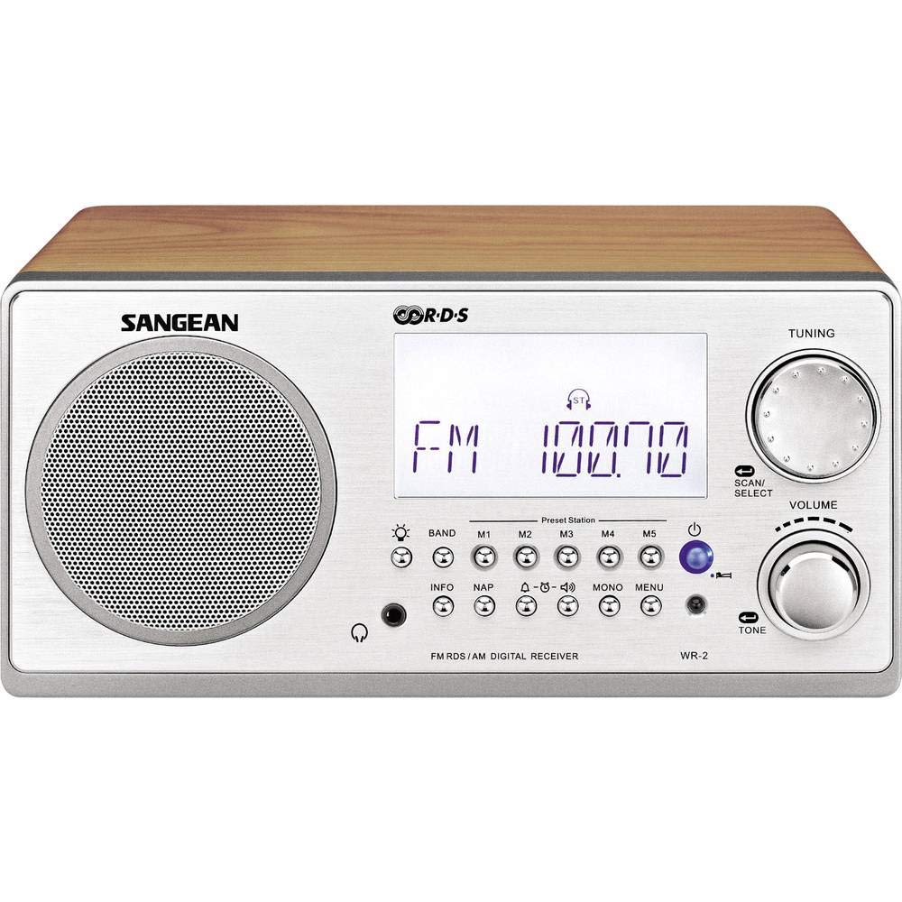 sangean-wr-2-tischradio-ukw-mw-holz-walnuss-mit-7w image 2