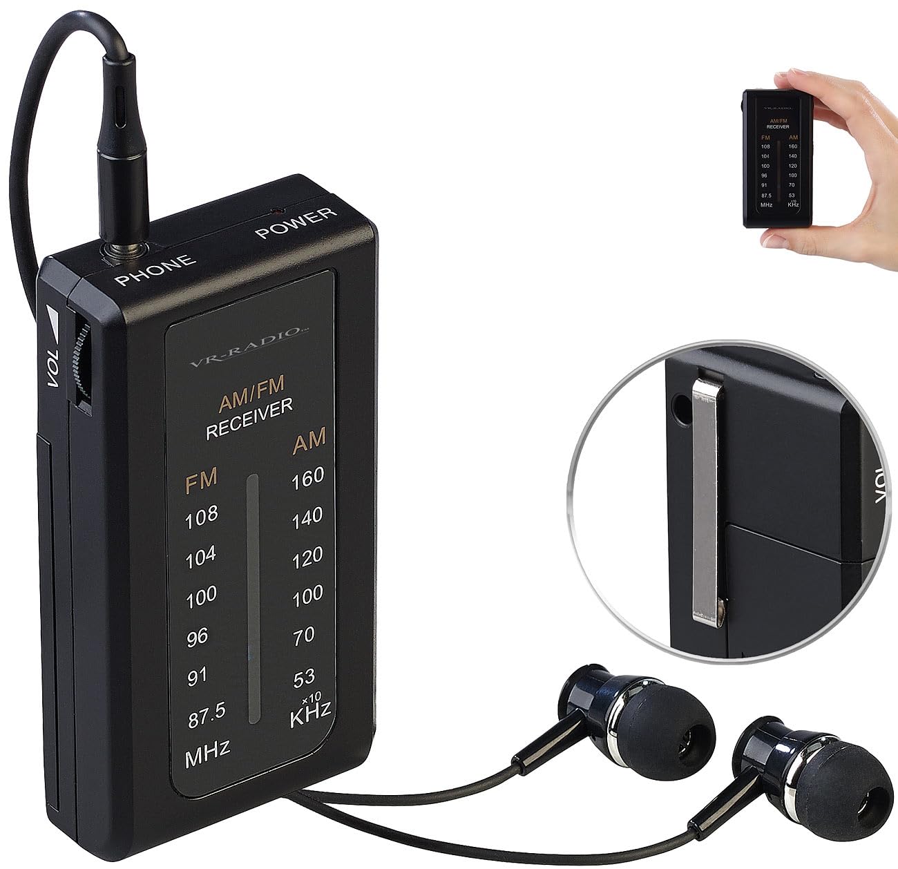 vr-radio-mini-taschenradio-fm-am-mit-ohrh-rer-clip image 2