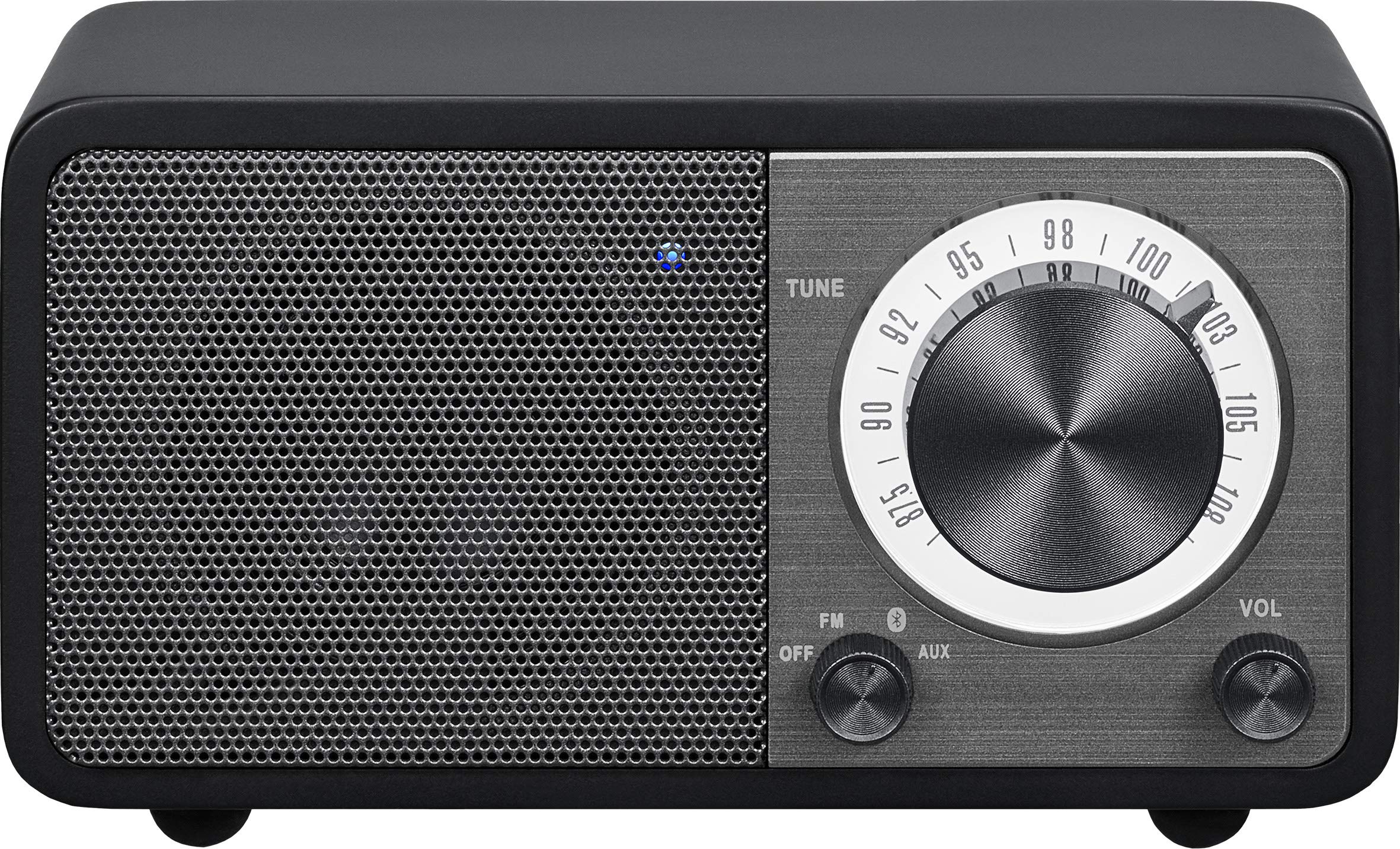 sangean-wr-7-fm-radio-bluetooth-matt-schwarz-echtholz image 1