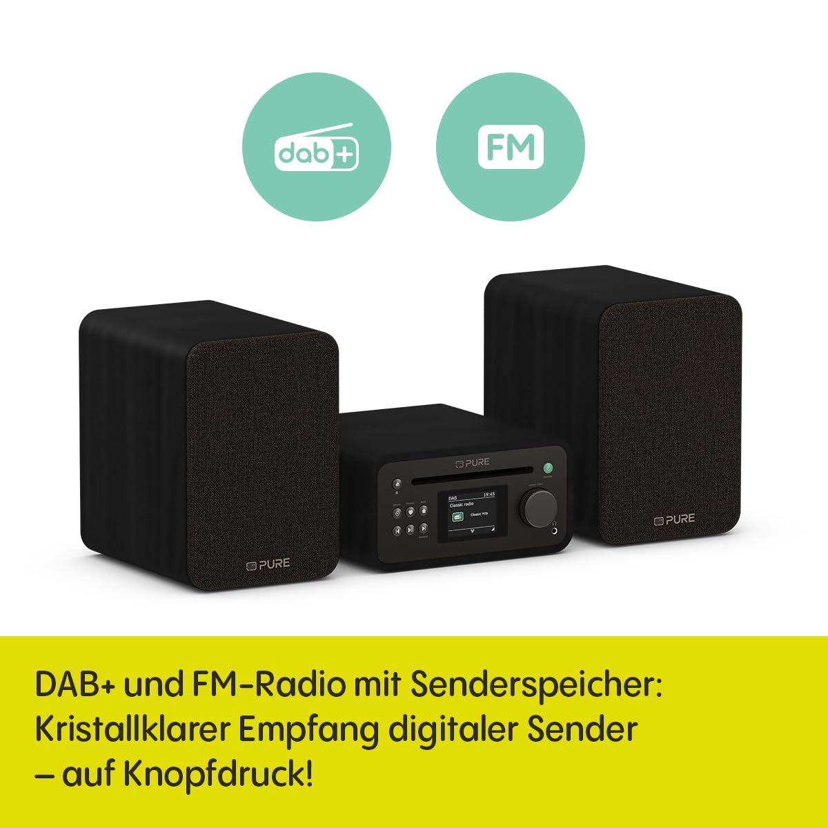 pure-classic-mini-stereoanlage-schwarz-40w-mit-cd-dab image 5