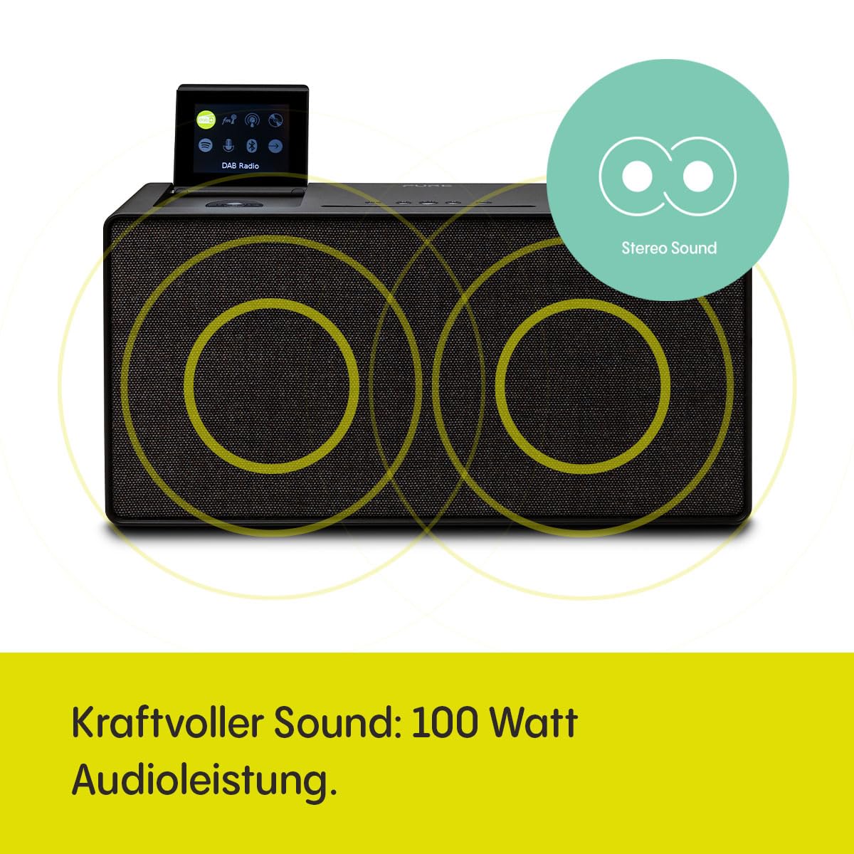 pure-evoke-home-musiksystem-cd-dab-spotify-braun-100w image 5