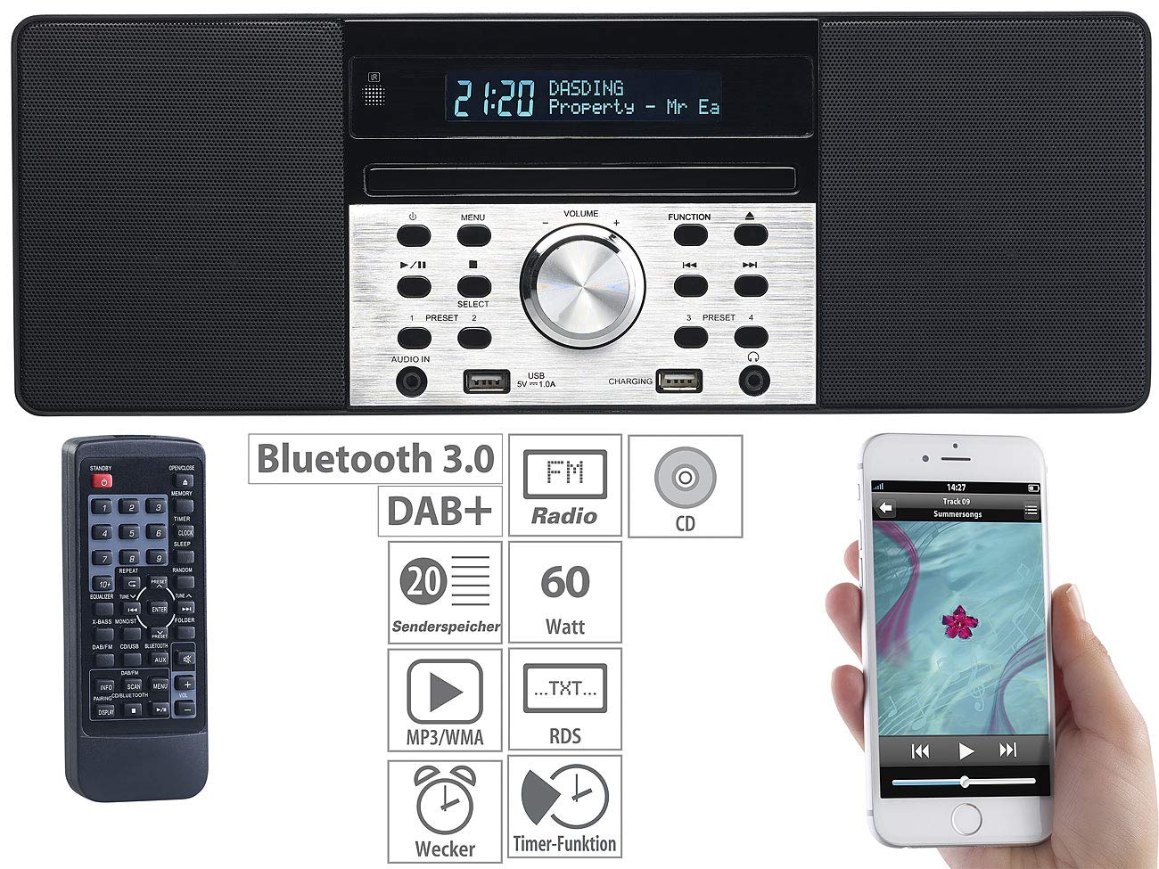 vr-radio-dor-600-stereo-radio-mit-cd-dab-bluetooth-60w image 3