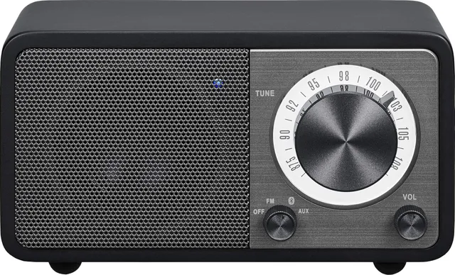 sangean-wr-7-fm-radio-bluetooth-matt-schwarz-echtholz image 1