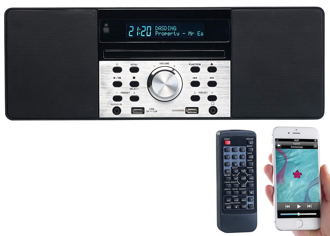 vr-radio-dor-600-stereo-radio-mit-cd-dab-bluetooth-60w image 1