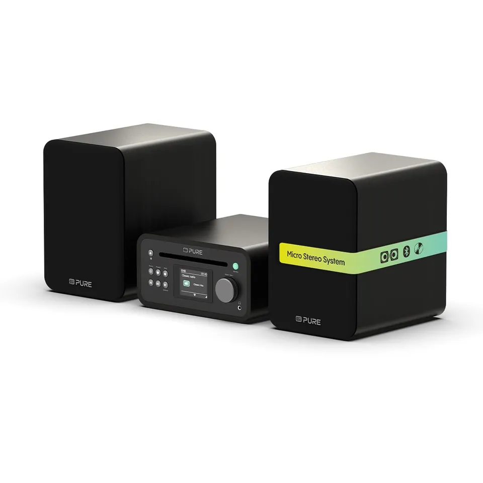 pure-classic-mini-stereoanlage-schwarz-40w-mit-cd-dab image 1