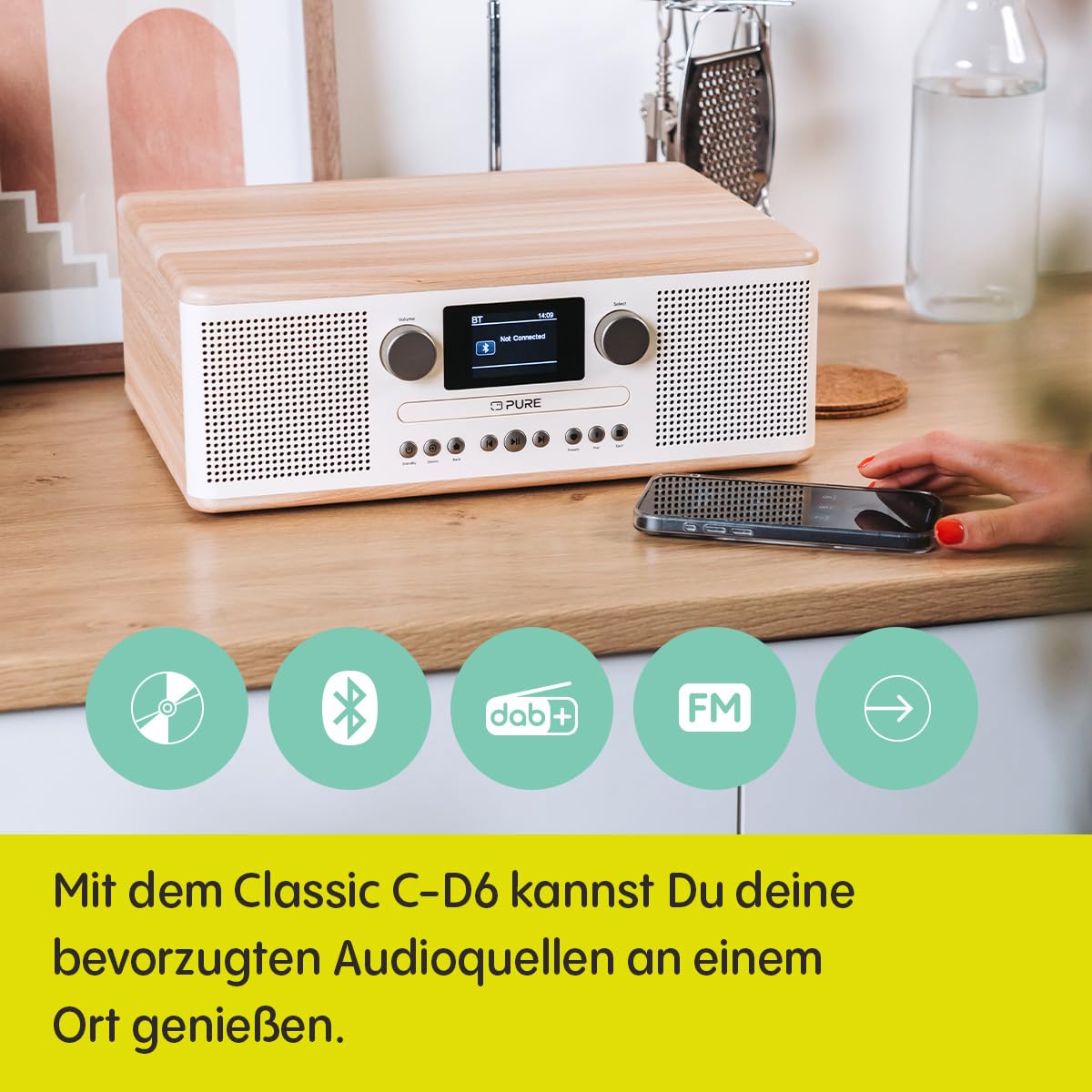 pure-classic-c-d6-stereoanlage-cd-dab-bluetooth-wei-30w image 3