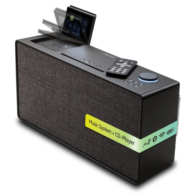 pure-evoke-home-musiksystem-cd-dab-spotify-braun-100w image 1