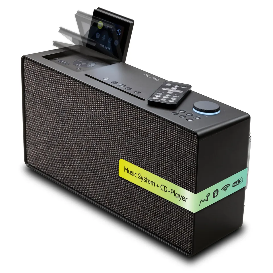 pure-evoke-home-musiksystem-cd-dab-spotify-braun-100w image 1
