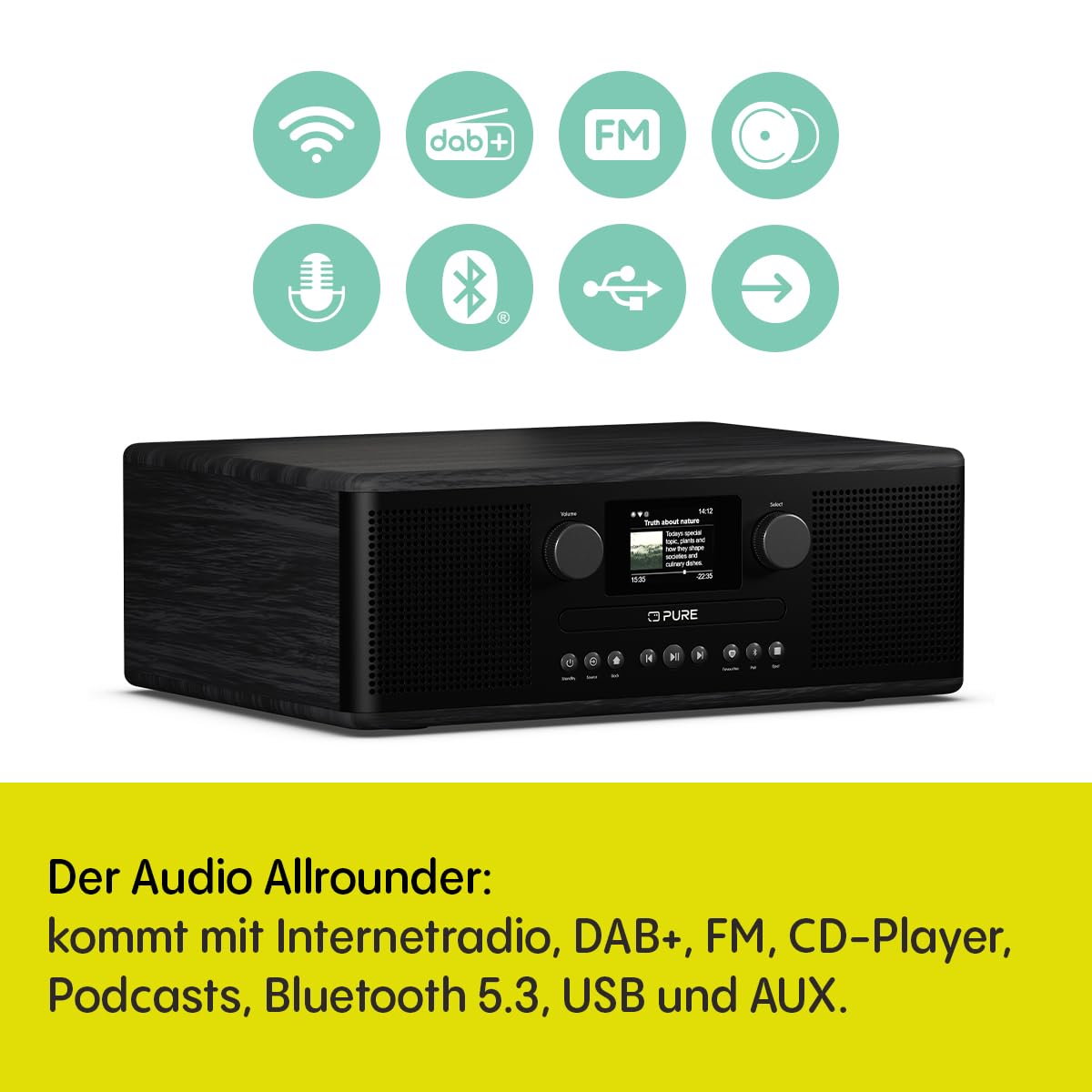 pure-classic-c-d6i-internetradio-schwarz-mit-cd-player image 2
