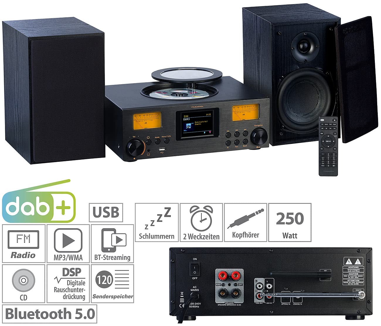 vr-radio-irs-580-mxi-micro-stereoanlage-schwarz-300w-dab image 3